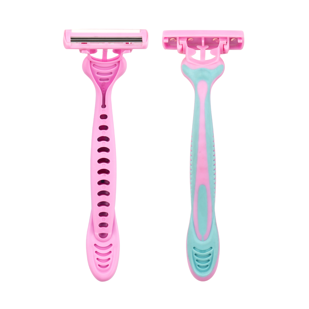 Cx-T40 Triple Blade Shaver Razor Roestvrij staal wegwerp scheerapparaat voor vrouwen met rubbergreep